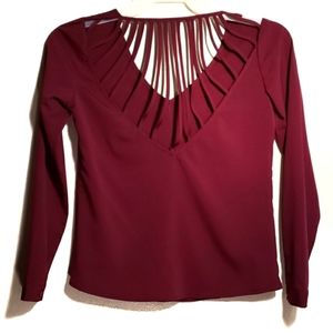 Bondage back cut out top